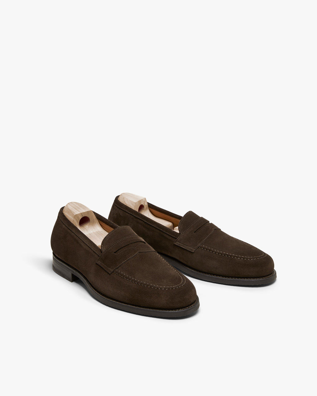 Hartley Apron Loafer – Dark Brown Suede