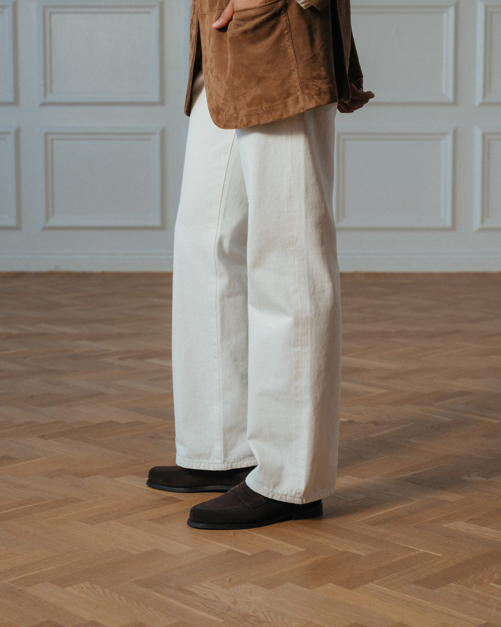 Hartley Apron Loafer – Dark Brown Suede