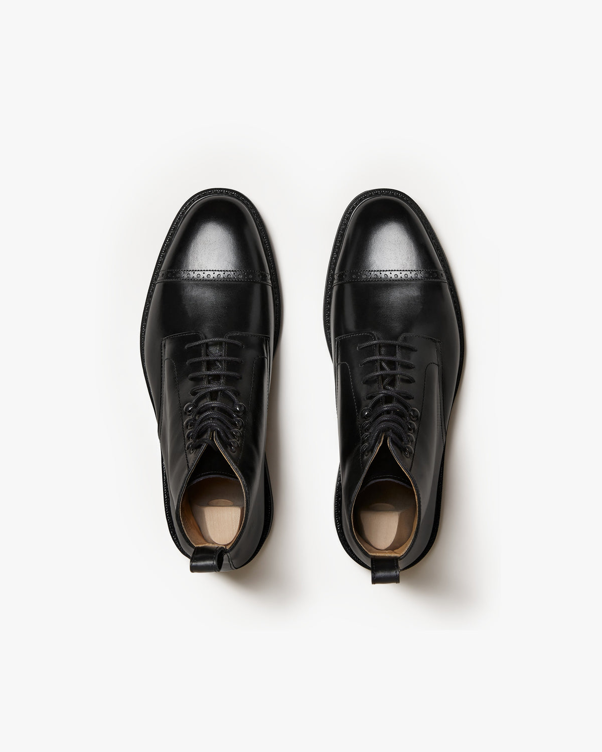 Kelston Cap-Toe Boot – Black Calf