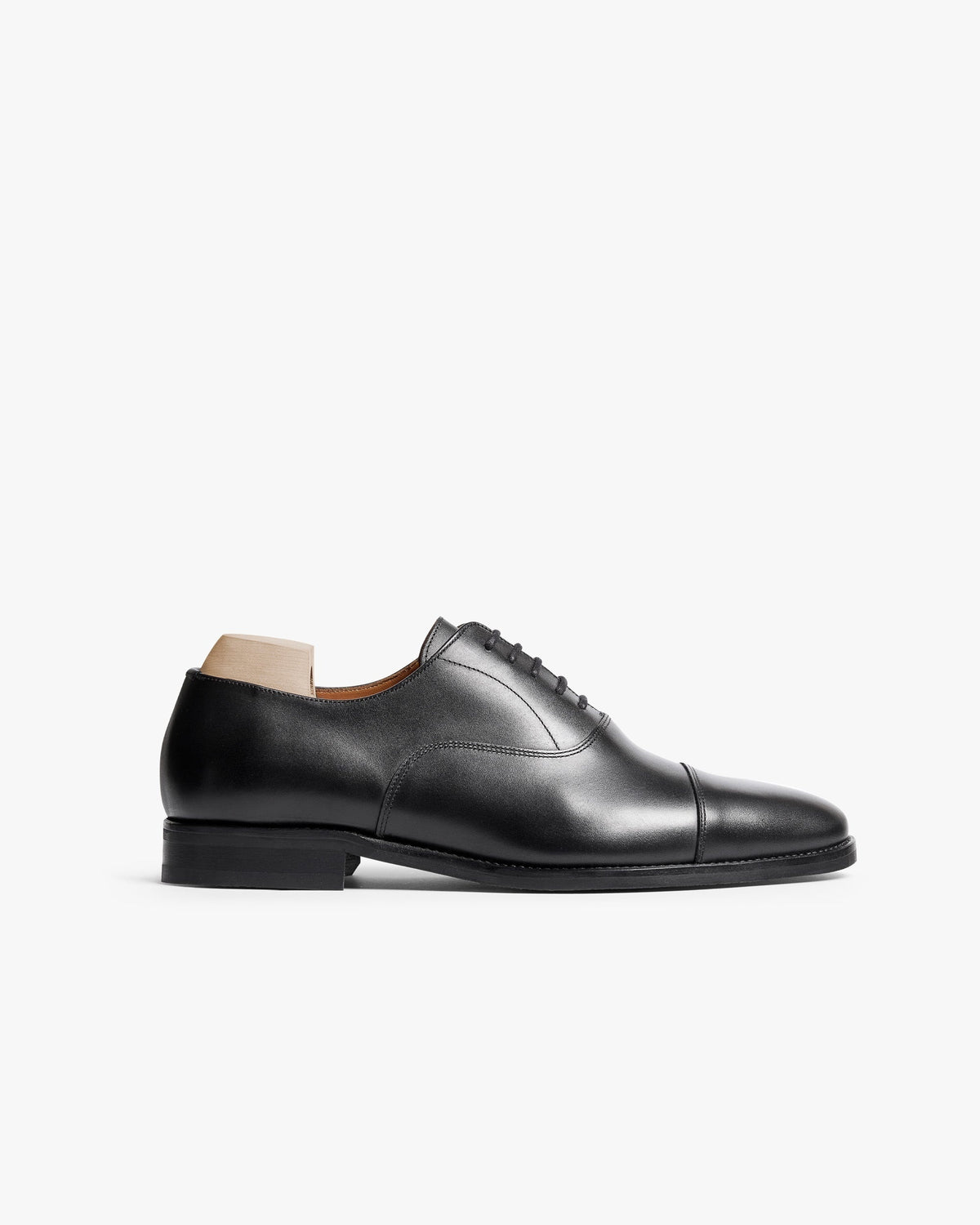 Ashcroft Cap-Toe Oxford – Black Calf