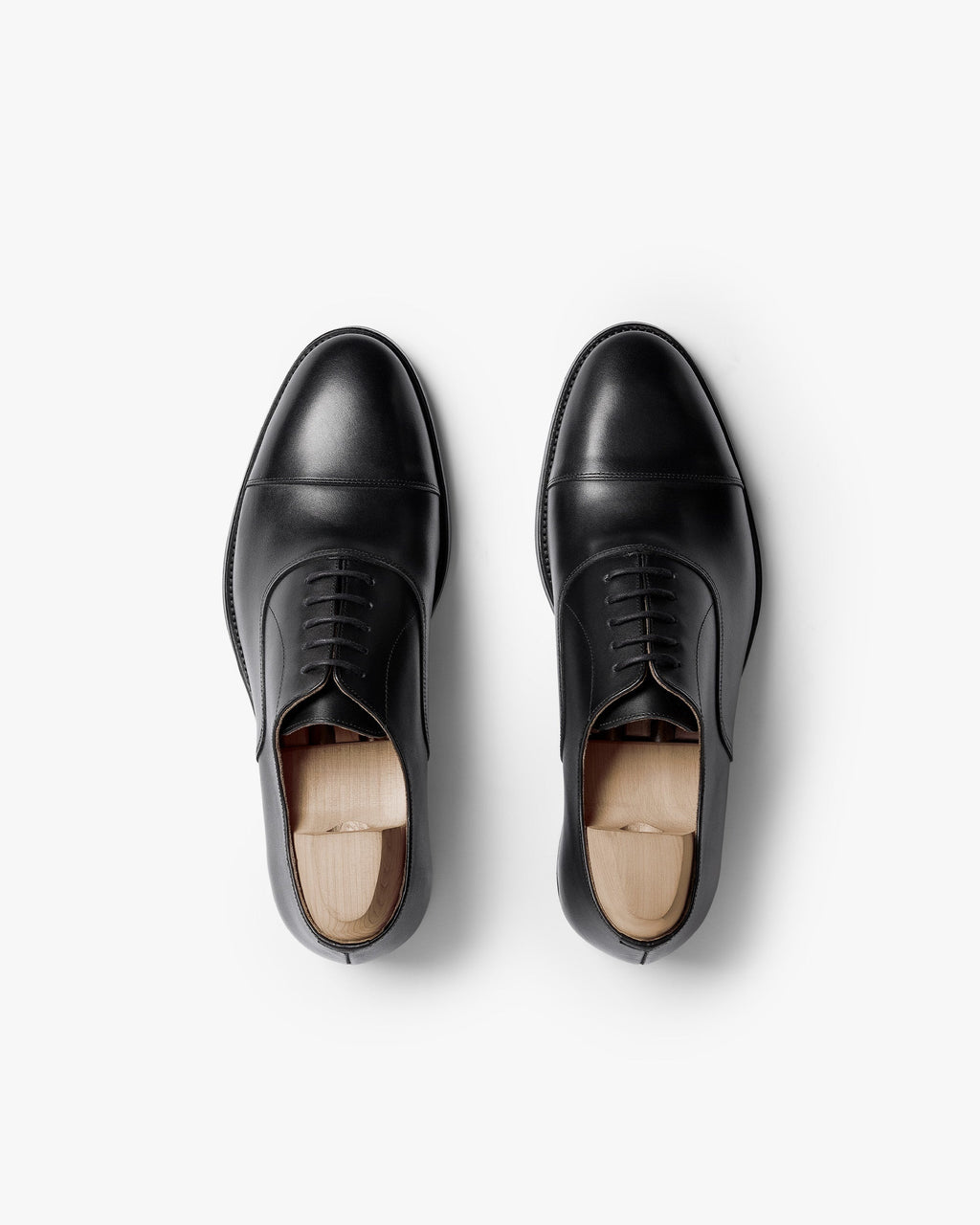 Ashcroft Cap-Toe Oxford – Black Calf
