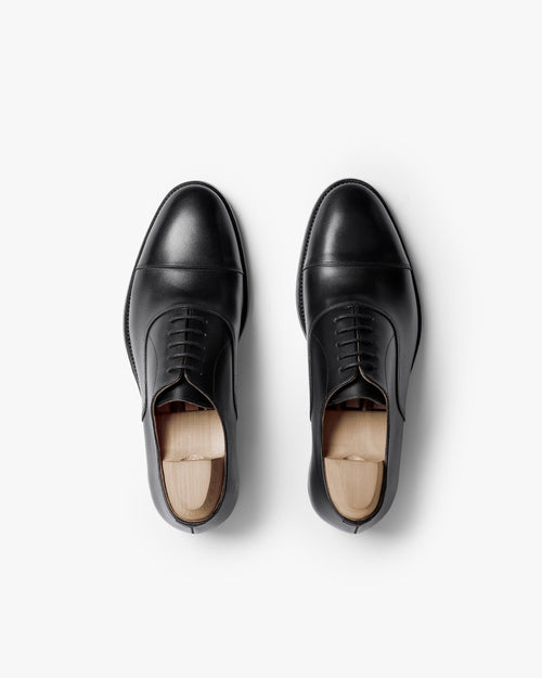 Ashcroft Cap-Toe Oxford – Black Calf