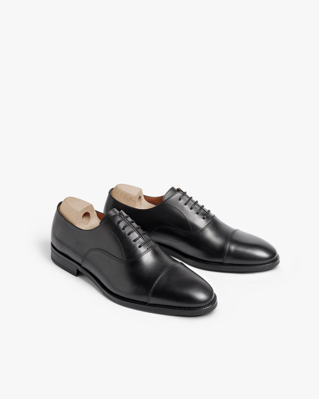 Ashcroft Cap-Toe Oxford – Black Calf