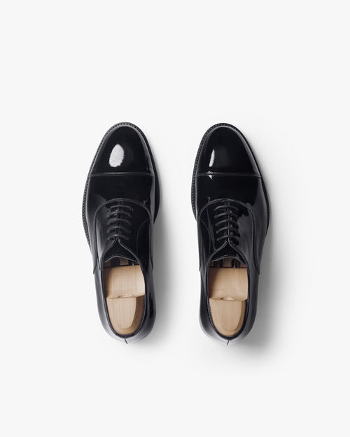 Ashcroft Cap-Toe Oxford – Black Patent Leather