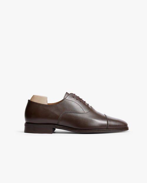 Ashcroft Cap-Toe Oxford – Dark Brown Calf