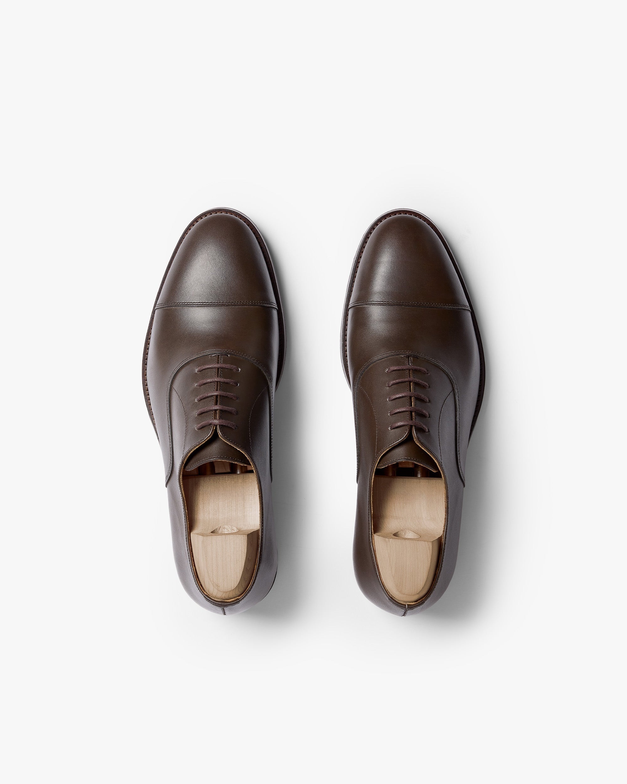 Ashcroft Cap-Toe Oxford – Dark Brown Calf