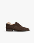 Ashcroft Cap-Toe Oxford – Dark Brown Suede